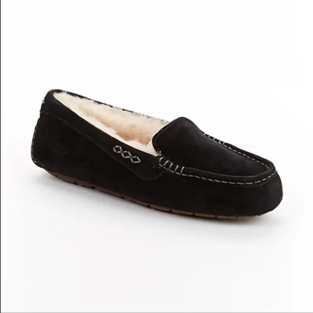 UGG Ansley Water Resistant Slipper Black Size 6